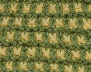  Two-Color Check - Stitch Sample - Front