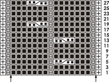 Snaky Stitch - Knitting Chart