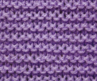 Garter Stitch - Stitch Sample