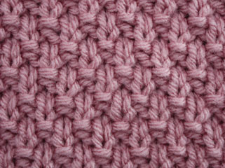 Moss Stitch - Stitch Sample