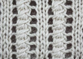 Winding Columns - Stitch Sample