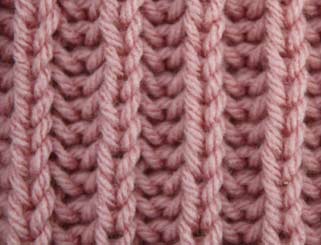 Stockinette Brioche Stitch - Stitch Sample