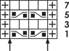 Simple Honeycomb - Knitting Chart