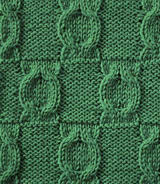 Knit Medallions - Stitch Sample