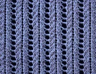 Lochrippen I - Strickmuster