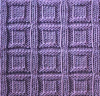 Button In A Square - Stitch Sample