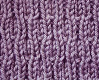 Wavy Stockinette - Stitch Sample