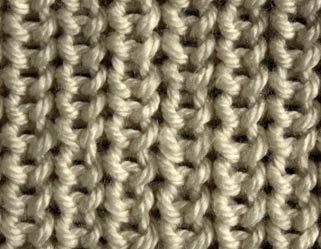 Half Brioche Stitch - Wrong Side Stitch Sample