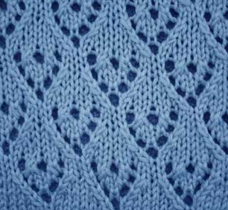 Lacy Heart Curtain - Stitch Sample
