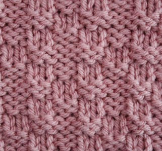 Stockinette Mosaic Stitch - Stitch Sample