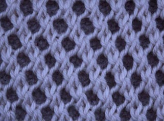 Mesh Stitch To The Left I - Stitch Sample