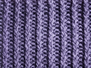 1x1 ZigZag Twisted Stockinette Ribs