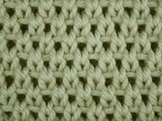 Eyelet Moss Stitch